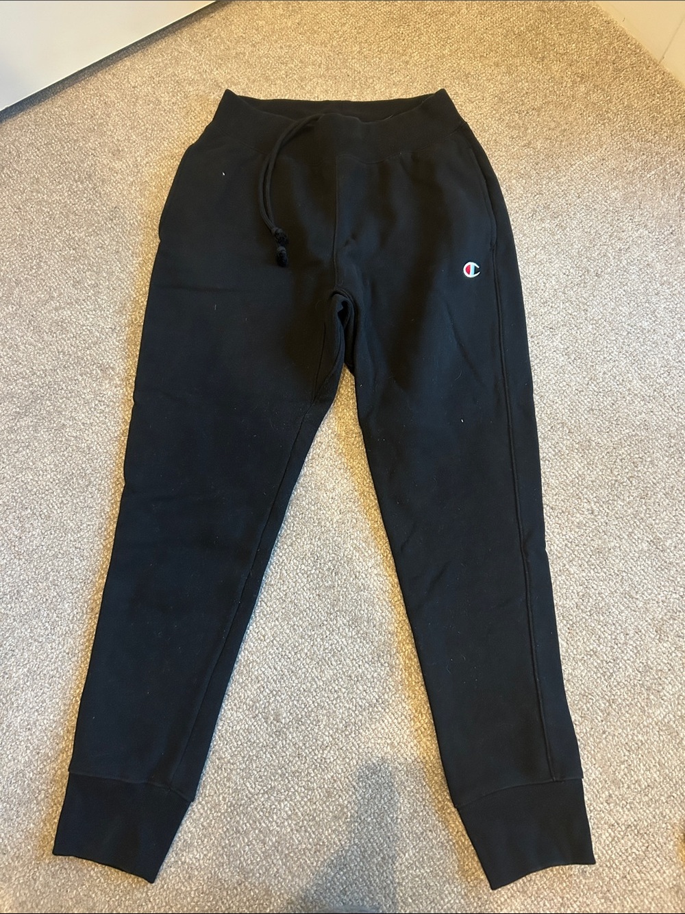 Champion NWOT Black Jogger Sweatpants with Embroidered Logo